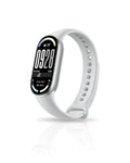 Xiaomi Smart Band 10 blanc – photo studio Malkia Club