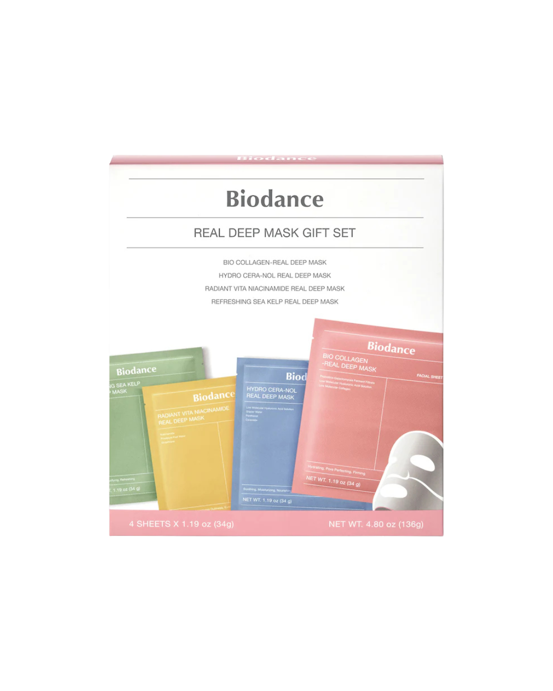 BIODANCE — Real Deep Mask Gift Set

Coffret de 4 masques hydrogel