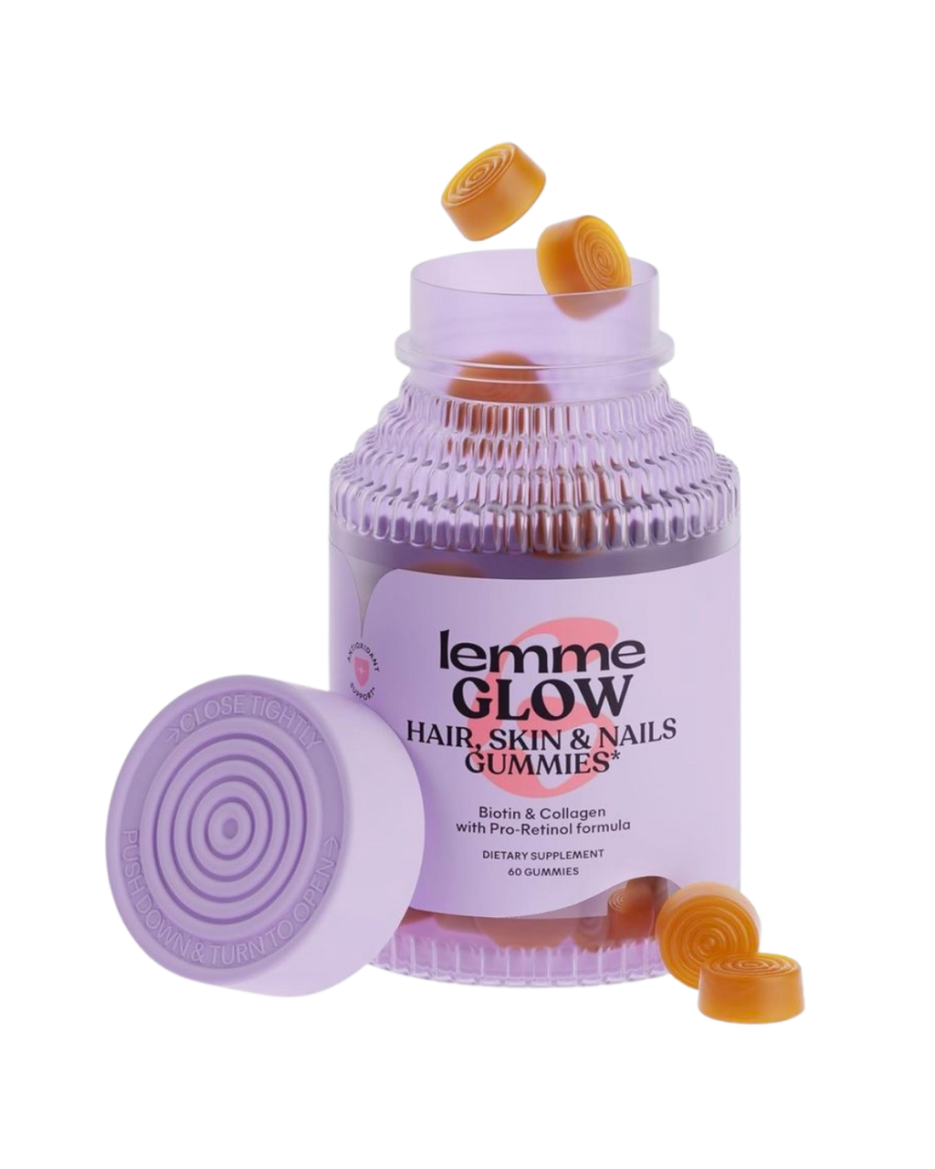 Lemme Glow – Hair, Skin & Nails Gummies