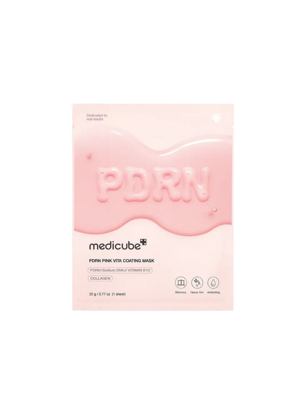 Medicube - PDRN Pink Vita Coating Mask - lot de 10 masques
