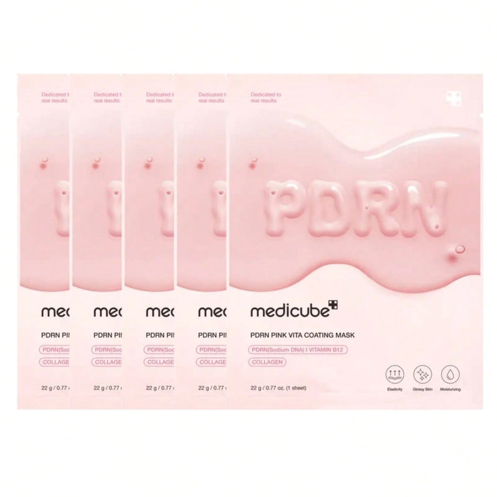 Medicube - PDRN Pink Vita Coating Mask - lot de 10 masques