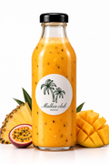 Tropical Glow, smoothie mangue, ananas, fruit de la passion et collagène, Malkia Bar, Malkia Club Kinshasa