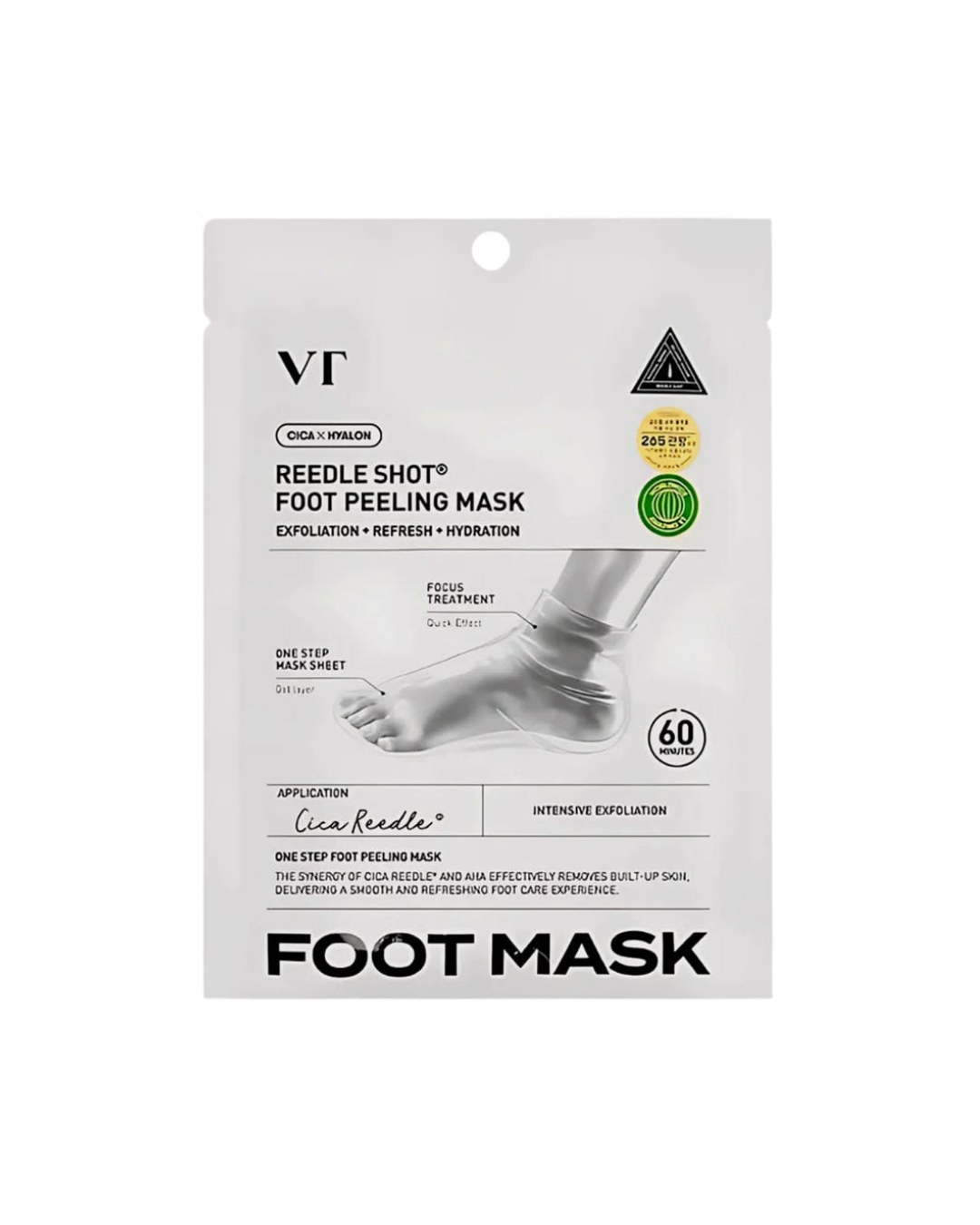 VT Cica x Hyalon Reedle Shot Foot Peeling Mask 2 pcs